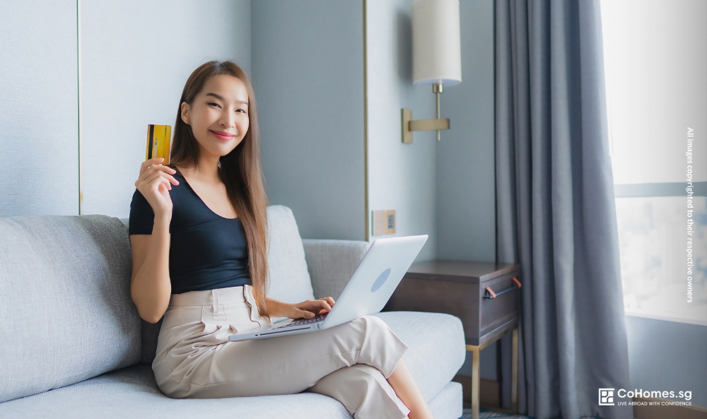 Renter checking a rental listing before making a payment