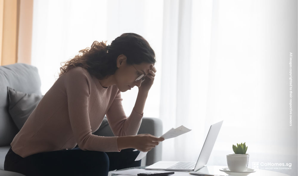 Exhausted renter feeling overwhelmed while searching for a rental home online